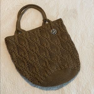 Sak crochet light brown purse